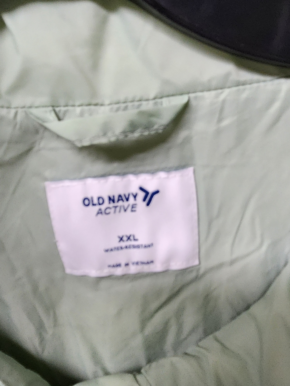 Old Navy Half Zip Water Resistant Quilted Jacket Pullover Light Green XXL - Picture 3 of 8